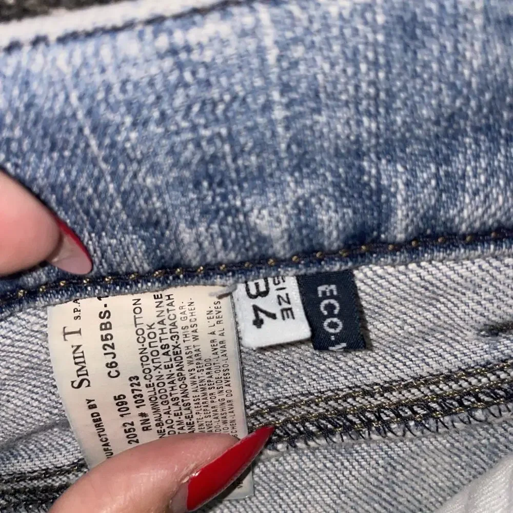 Armani Jeans Mens Size 34x31 Straight Leg Light Blue Wash Button Fly Preppy